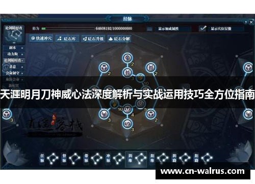 天涯明月刀神威心法深度解析与实战运用技巧全方位指南